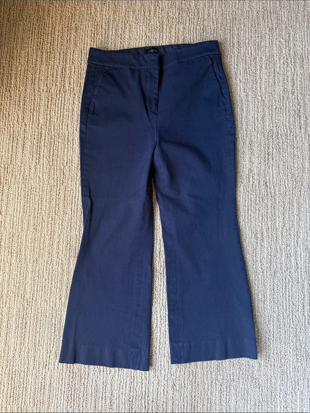 LOFT Navy Boot-Cut Pants